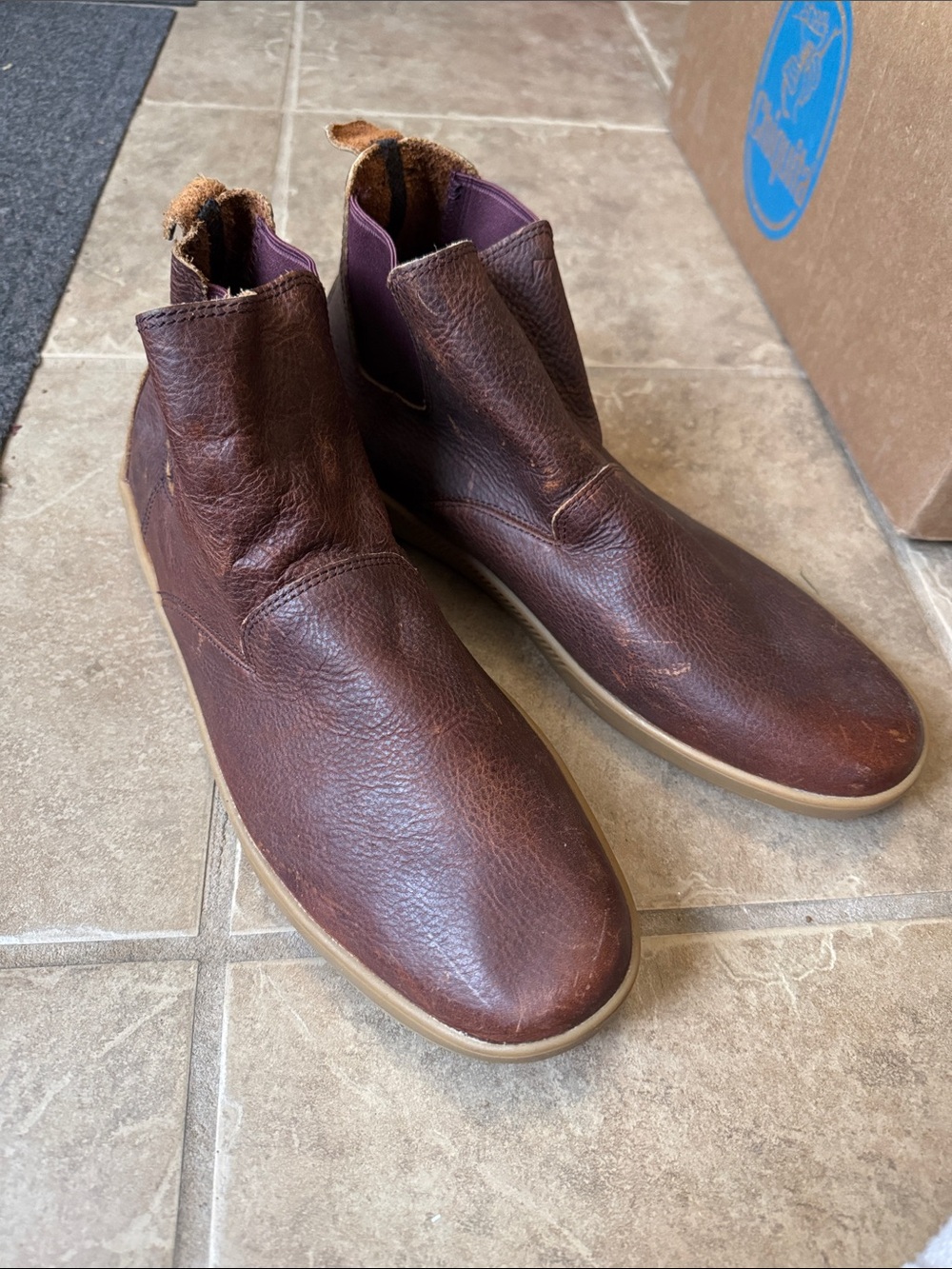 Rare Emerica Truman Romero Men's Brown Leather Chukka Boots